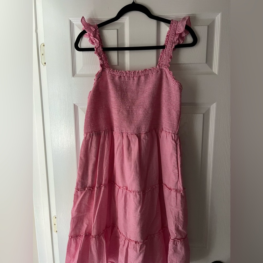 J Crew Dress Pink & White Striped Dress, New without tags, Size XL